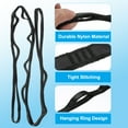 thumbnail image 3 of Daisy Chain Straps Strong Climbing Strap Adjustable Nylon Chain Sling with 8 Loops Black 2 Pack 59 Inch, 3 of 6