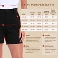 thumbnail image 3 of HDE Women's Twill Chino Shorts 5" Inseam Tailored High Waisted Stretch Short Black - S, 3 of 7