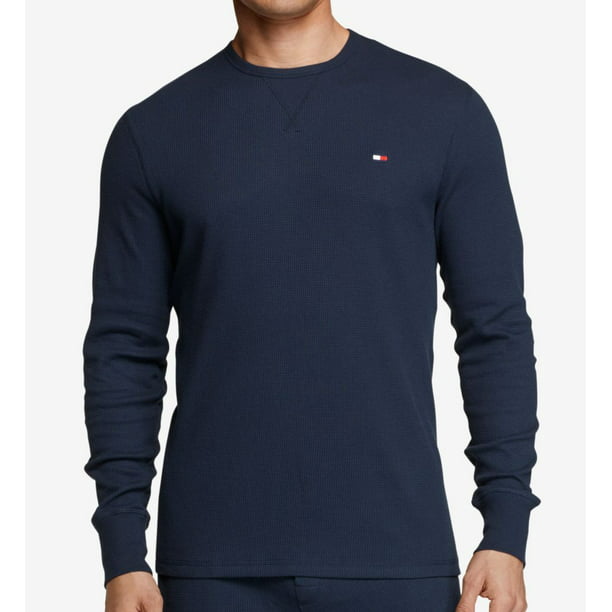 Tommy Hilfiger - Men's Tommy Hilfiger 09T3585 Thermal Long Sleeve Crew ...