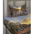 thumbnail image 2 of Ambesonne City Fitted & Top Sheet Set with Sham, Holland Urban Bikes and Canal, Multicolor, 2 of 4