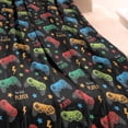 thumbnail image 3 of Colorful Controllers Games Stars Black Pattern Blanket,Comfortable Soft Lamb Wool Throw Blanket,All Season,Warm Lightweight Blankets for Sofa Bed Couch Living Room Chair,40"x50", 3 of 4