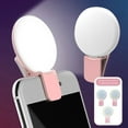 thumbnail image 1 of Klonfd ??Mini Beauty Fill LightSelfie Beauty Flash Live BroadcastPortable Round Cell Phone Fill Light (3+1 Intensity Adjustable Fill Light + Dual Color Temperature), 1 of 5