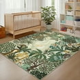 thumbnail image 5 of Garvee 10x13 Jungle Animal Print Area Rugs Living Room Rug, Washable Rug Forest Botanical Bedroom Carpet with Non Slip Backing for Dining Room, Green, 5 of 8