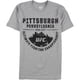 thumbnail image 1 of Camiseta gráfica UFC Pittsburgh Pennsylvania para hombre UFC Gris Pequeña, 1 of 2