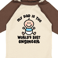 thumbnail image 4 of Inktastic Worlds Best Engineer Dad Boys Long Sleeve Baby Bodysuit, 4 of 5
