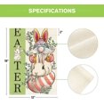thumbnail image 5 of SPXUBZ Easter Bunny Garden Flag Double Sided, Easter Egg Gnome Rabbit Pascha Yard Outdoor Flag 12 x 18 Inch, 5 of 7