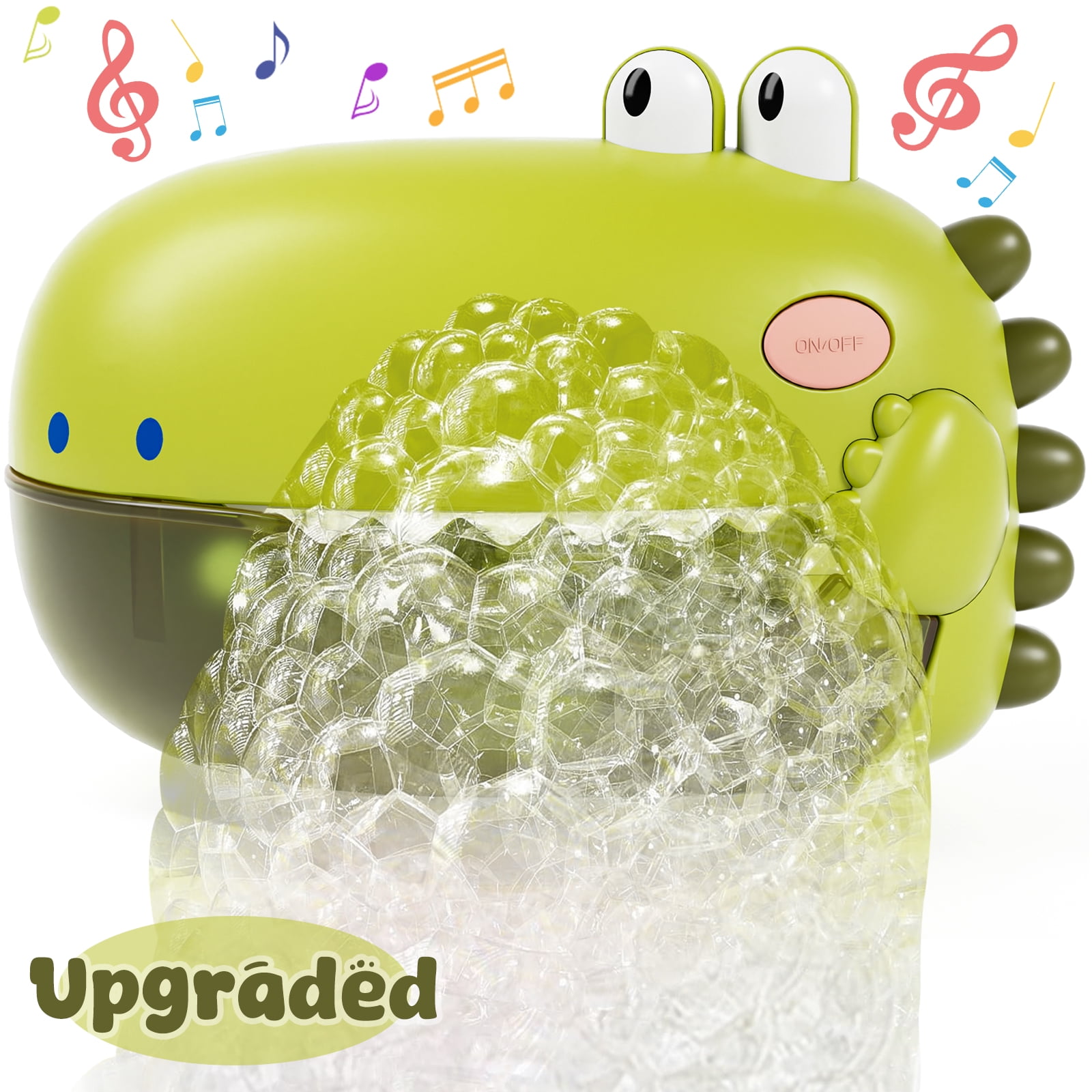 Bath Toys,Toddler Bath Bubble Machine, Bathtub Toy Dinosaur, Bubble Maker with 12 Songs, Bathtime Shower Bath Wall Toy for Boys Girls