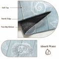 thumbnail image 6 of Ocean Beach Area Rugs 6'x9', Small Throw Rugs for Kitchen Dining room, Summer Coastal Starfish Shell Conch Wooden Green Indoor Outdoor Rug Non-Slip Low Pile Carpet Runner Reversible Floor Mats, 6 of 8