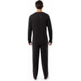 thumbnail image 2 of Fruit of the Loom Men's 360 Stretch Long Sleeve Henley Top and Pant Sleep Pajama Set, 2 of 6