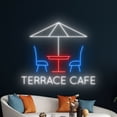 thumbnail image 5 of Handmadetneonsign Terrace Cafe Neon Sign, Terrace Coffee Wall Art Decor, Drinking Store Wall Decor, 5 of 5
