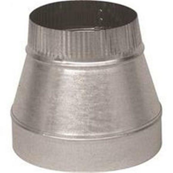 Imperial Manufacturing 0559005 Short Duct Reducer, 4 x 3 in. - 30 gal T, Steel - Galvanized