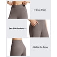 thumbnail image 5 of G4Free EverGoing Athletic Shorts for Women 6" Cross Waist Summer Casual Shorts with Pockets, 5 of 7