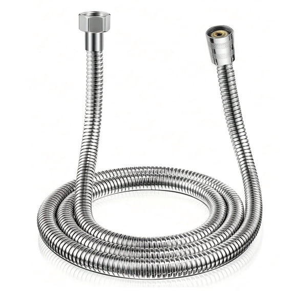 Fylivore 118 Inches Extra Long Shower Hose, Stainless Steel Handheld Shower Head Hose Replacement, RV Shower Hose for Hand Held Shower, Chrome Water Hose
