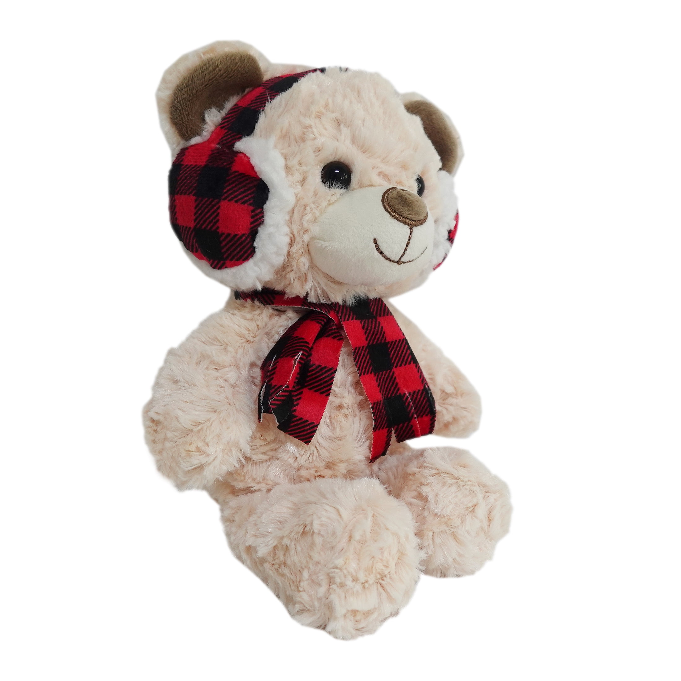 Holiday Time Plush Bear Brown 9.5inch for 3 years and up, PLUSH BEAR