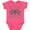 Vintage Hot Pink, variant on Inktastic Daddy's Pit Crew Design with Checkered Flags Girls Baby Bodysuit