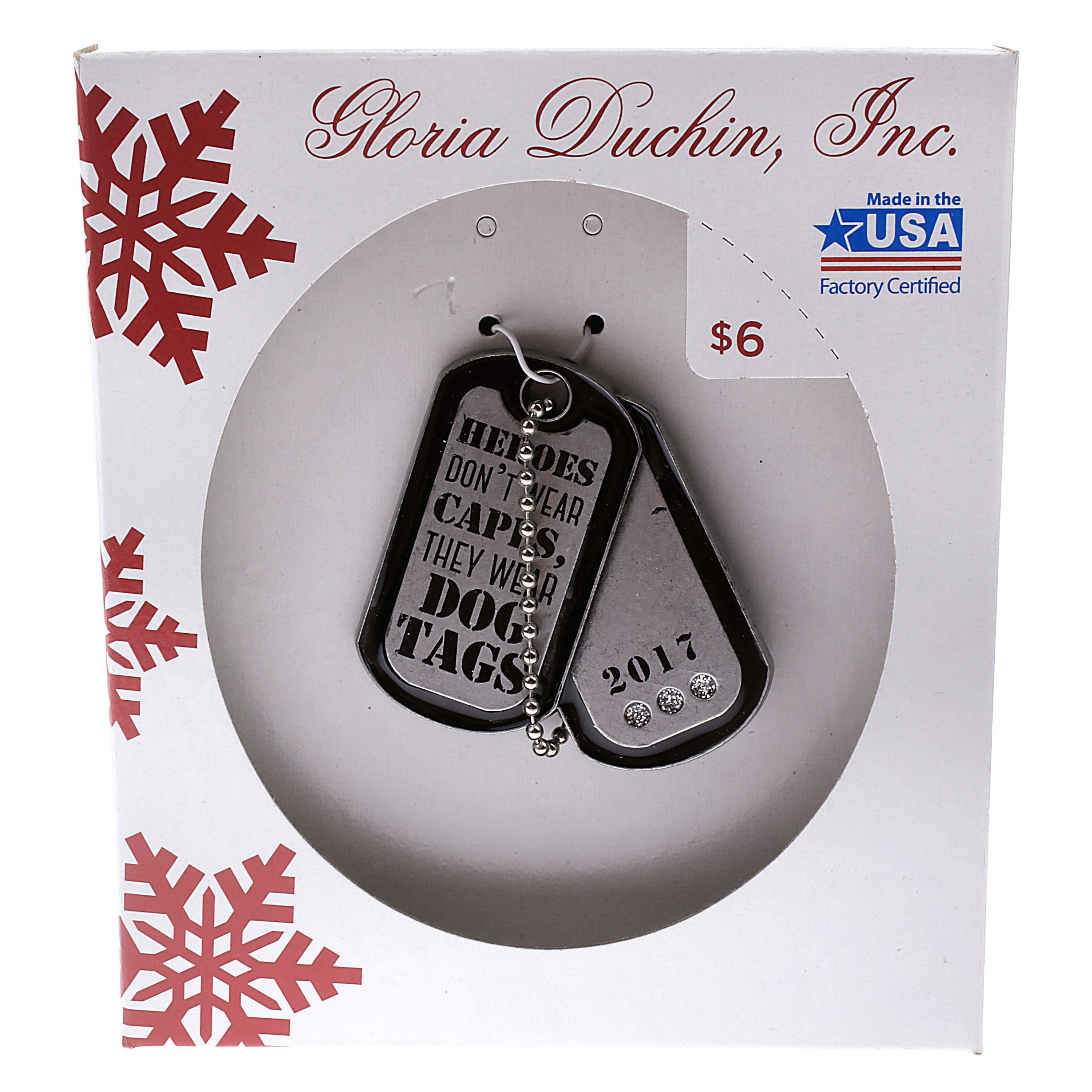 Heroes Wear Dog Tags Ornament