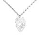 thumbnail image 1 of Collar Colgante Corazón Anatómico Humano Acero Inoxidable Cadena Clavícula Regalo, 1 of 7