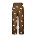 thumbnail image 5 of Pantalones largos para hombre, cintura elástica, transpirables, cómodos, suaves, informales, de playa, de poliéster., 5 of 5