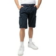 thumbnail image 3 of RAW X Mens Belted 12.5" Inseam Knee Length Cargo Shorts, Navy, 32, 3 of 7