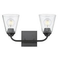 thumbnail image 3 of Golden Lighting Ormond 2-light Vanity in Matte Black, 3 of 4
