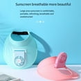 thumbnail image 4 of Sombrero Jumpingount de abanico para protección solar Verano color violeta, 4 of 6