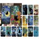 thumbnail image 2 of Funda de teléfono con diseño de gato Van Gogh con pintura al óleo retro para Samsung Galaxy A52S A04S A21S A33 A23 A13 A14 A32 A52 A53 A54 A51 A71 M51, 2 of 5