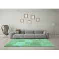 thumbnail image 3 of Ahgly Company Indoor Rectangle Patchwork Light Blue Transitional Area Rugs, 5' x 7', 3 of 4