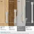 thumbnail image 4 of Amerock Lintel 5-1/16 inch (128mm) Center-to-Center Satin Nickel Cabinet Pull, 4 of 7