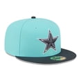 thumbnail image 3 of Men's New Era  Light Blue/Navy Dallas Cowboys Two-Tone Color Pack 59FIFTY Fitted Hat, 3 of 5