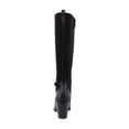 thumbnail image 4 of Naturalizer Women's Kalina Stretch Knee High Boot Black Leather and Fabric 8W, 4 of 8
