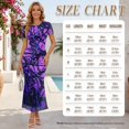 thumbnail image 5 of Psesaysky Couples Matching Outfits Purple Camo Print Couple Clothes Shirts or Sundress for Women Bodycon Pencil Mesh Dresses and Polos Shirts,His and Her Matched Clothes,S-3XL, 5 of 6