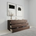 thumbnail image 3 of Nexera James Modern 6 Drawer Dresser, Truffle, 3 of 5