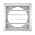 thumbnail image 2 of Lambro 363W 8 in. White Plastic Louvered Vent - Pack of 12, 2 of 6