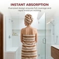 thumbnail image 2 of Unique Bargains Ultra Plush Soft Highly Absorbent Coral Fleece Bath Towel Brown 71" x 35", 2 of 7