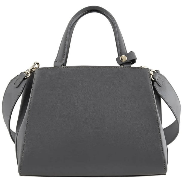 Daks Ladies Ashby Grey Leather Shoulder Bag - Walmart.com