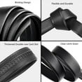 thumbnail image 6 of No Buckle Belt Leather Belt Without Buckle For Men Leather Automatic Belt Men Belt No Buckle Men Waistband Pant Belt, 6 of 8