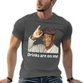thumbnail image 5 of Funny Bar Gift T-Shirt - Drinks Are On Me Humor Tee, Adult Party Cotton Unisex Top Dark Gray-style XL, 5 of 7