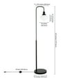 thumbnail image 5 of Henn&Hart 12" Blackened Bronze Metal/Glass Floor Lamp, 5 of 7