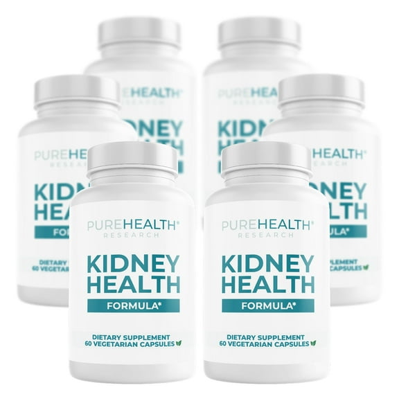 Kidney Health, Complete Kidney Cleanse Solution with Chanca Piedra by PureHealth Research x6