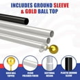 thumbnail image 7 of Super Tough USA-Made 20ft Heavy Duty Flag Pole for Outside House - Clear Powder Coat - Residential In-Ground Flagpole - 3-Section High-Grade Aluminum - Includes All Accessories, 7 of 7