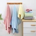 thumbnail image 5 of Xiao Hua Juego de 8 toallas de baño verdes, de 35*75 cm, de felpa coral, ultrasuaves y altamente absorbentes, ideales para la limpieza facial y corporal, el baño, el gimnasio y para viajes., 5 of 5