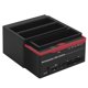 thumbnail image 1 of ASHATA Estación de Acoplamiento de Disco Duro Externo2.5inch/3.5inch Three-Bay USB3.0 SATA/IDE HDD Docking Station Offline Clone HUB Reader Soporte Windows2000/XP/Vista/Win7/8/Linux/OSUS Khall DS00725-01, 1 of 6
