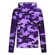 thumbnail image 2 of Ceisia Camouflage Print Hooded Top Men's Slim Fit Long Sleeve UV Protective Face Mask Shirt Purple L Gifts, 2 of 5