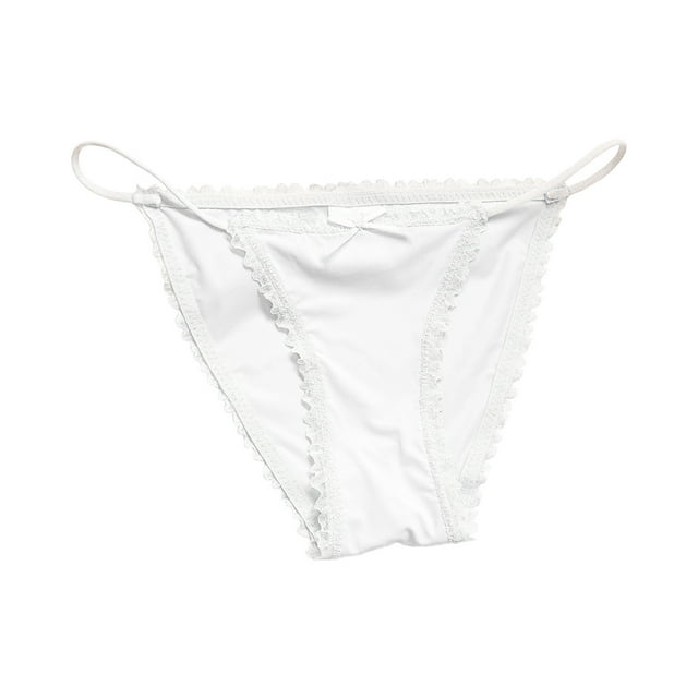 Catégorie de Produit Culottes pour Femmes / Titre du Produit String Élégant à Nœud en Dentelle Taille Basse pour Femmes