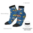 thumbnail image 6 of Fuzoiu Construction Vehicles Print Adult Socks, Crew Moisture-wicking Socks, Unisex Cushion Crew Socks,Casual Sports Ankle Socks, 6 of 7