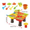 thumbnail image 2 of Greeniant Juego de juguetes de playa, juguete de montaje en la playa, caja de arena portátil, mesas de actividades, juego de caja de arena de Deportes acuáticos 4 cuadrícula, 2 of 6