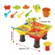 thumbnail image 2 of Greeniant Juego de juguetes de playa, juguete de montaje en la playa, caja de arena portátil, mesas de actividades, juego de caja de arena de Deportes acuáticos 4 cuadrícula, 2 of 6