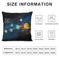 thumbnail image 5 of Creowell Universe Planet Solar System Body Pillow Covers Home Outdoor Decor Throw Pillow Case Outer Space Planets Star  for Sofa Couch, Black, 5 of 5
