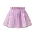 thumbnail image 5 of FRSASU Girl's Mesh Ruffled Pleated Mini Skirt with Built in Shorts Summer Slim High Waist Elegant A-Line Princess Tutu Dancing Skirt Purple, 5 of 8