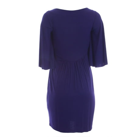 

OLIAN Maternity Women s Short Batwing Sleeve Empire Waist Dress
